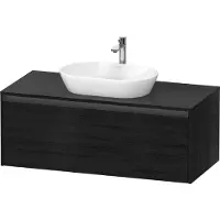 Duravit Ketho.2 Konsolenwaschtischunterbau, 1200x459x550mm, 1 Auszug, K24887016160000, Farbe: Eiche Schwarz Matt Dekor