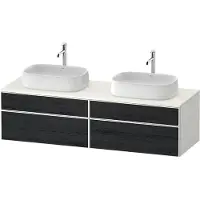 Duravit Zencha Konsolenwaschtischunterbau, 1600x550mm, 2 Auszüge, 2 Schubkästen, 2 Ausschnitte, ZE4825, ZE4825B16840000