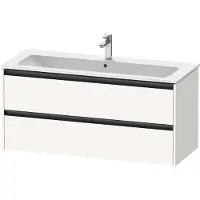 Duravit Waschtischunterschrank Ketho.2 121x48cm, we. matt, 2 Schub., wandhängend