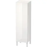 Duravit Halbhochschrank L-Cube individual, Tür links, weiß Hochglanz