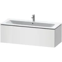 Duravit L-Cube Waschtischunterbau wandhängend, 1 Auszug, 1220x400x481mm, LC614308585, Farbe: Weiß Hochglanz Lack