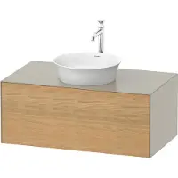 Duravit White Tulip, Waschtischunterbau wandhängend, Breite 1000 x Tiefe 550mm, mit 1x Auszug, mit