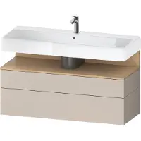 Duravit Qatego Waschtischunterbau, 1 Auszug und 1 Schublade, 1190x470x590mm, Nische Eiche Natur, QA4