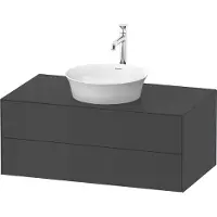 Duravit White Tulip, Waschtischunterbau wandhängend, Breite 1000 x Tiefe 550mm, mit 2 Schubkästen