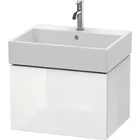 Duravit Waschtischunterbau L-CUBE 394x584x459mm weiss hochglanz