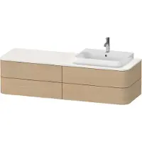 Duravit Waschtischunterschrank o. ES Happy D.2 Plus 40,8x160cm, 4 SchKa., Medit. Ei, rechts