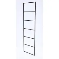 Jan Kurtz Möbel Handtuchleiter Hip schwarz, Designer , 50x170x1.5 cm
