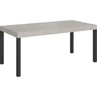 Itamoby Ausziehbarer Tisch Everyday Cashmere 200/304x90 cm mit anthrazitfarbenen Beinen