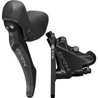 Shimano Grx Bl-rx600+br-rx400 Flat Mount Vorderradbremse Schwarz Schwarz One Size