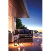 ROSSINI ILLUMINAZIONE Bald anthrazitfarbene Solar-LED-Laterne 2,2 W IP54 h. 52,5 cm
