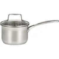 Scanpan Impact 71231400 1.2L Kasserolle inkl. Deckel, Edelstahl, 14 cm Durchmesser, Induktionsherd-geeignet