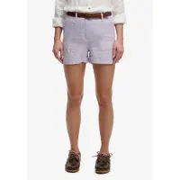 Superdry für Damen. W7110496A Shorts Mid Rise Leinen lila (26), Lässig, Flieder