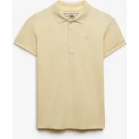Superdry für Damen. W6012208A Polo Heritage Slim Fit gelb (M), Lässig, Baumwolle, Klassisch, Kurzarm