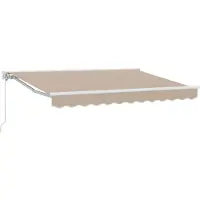Syfax Manuelle Markise 3,5 x 2 m Beige 100% Polyester