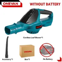StarTech.com Elektrischer Luftbläser - Bürstenloser Laubbläser - 5500 W Hochleistung - Akkubetrieben Ohne Akku - Turbo - Für Laub, Schnee und Staub - Braun