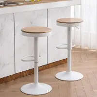 StarTech.com Barhocker - Barstuhl - Höhenverstellbar - Drehbar - Ohne Armlehnen - Modern minimalistisch - Weiß