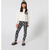 Marc Jacobs für Mädchen. W60749 Weißes bedrucktes Sweatshirt (8Y= 126cm), Lässig, Baumwolle, Kinderbekleidung