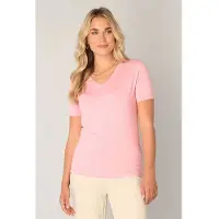 Base Level T-Shirt "Yanic" mit V-Ausschnitt
