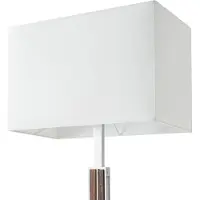 Quitani Lisene LED-Stehlampe, walnuss/silber/natur, 162cm - , Lisene, dimmbar, Holz, für Wohnzimmer, Stoff / Textil, Design