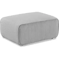 Home affaire Polsterhocker "Noord 92/66 cm", grau (ligh grau), B:92cm H:44cm T:66cm, 94% Polyester; 6% Nylon, Hocker, Polsterhocker, mit Kedernaht, schöne Serienergänzung