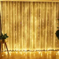 Lapamax 3x3M LED Lichtervorhang Lichterkette Warmweiß 8 Modi Timer 31V Weihnachtsbeleuchtung IP44 Weihnachtsdeko Fenster Balkon Garten