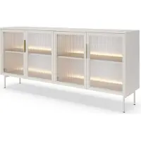 Masseno SIDEBOARD GLORIA 181,3x39,3x82,6 cm mit 4 Türen Kaschmir