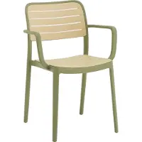 Kondela Stapelstuhl Kardos Typ 2 - grün / beige