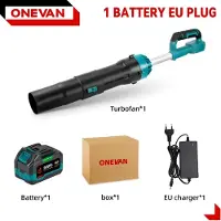 StarTech.com Elektrischer Laubbläser - Handgerät Turbomodell - 8000 W - Bürstenloser Motor - Kabellos - 18 V System - 1 Akku inkl. - EU-Ladegerät