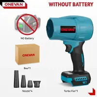 StarTech.com Laub- und Schneebläser - Akku-Turbogebläse - 3500 W - Bürstenloser Motor - 350 m/s - 3 Stufen - Ohne Akku - Kompatibel mit 18 V Akkus