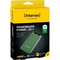 Intenso 7332037, 10000 mAh, Lithium Polymer (LiPo), Power Delivery, Quick Charge 3.0, 3,7 V, 20 W, Grün