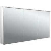 Emco flat 2 design LED-Lichtspiegelschrank mit integrierter Beleuchtungsegel, 3 Türen, 1400x711x113mm, 979706406