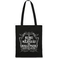 Eric Helmar Müller Urban Backwoods Seine Majestät Der Hallenser, Stofftasche, Farbe: Schwarz