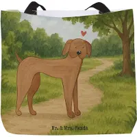 Mr. & Mrs. Panda Strandtasche Hund Dogge Design - Weiß - Geschenk, Sprüche, Herz, Hunde, Deutsche, Tasche, Tragetasche, Reisetasche, Schultasche, Laptoptasche