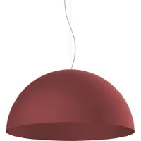 Lumicom Moderne puristische Metall-Pendelleuchte Cassis mit Halbkugel-Lampenschirm, Ø 40/60 cm