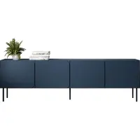 Mirjan 24 TV-Schrank Rafael 200 4D mit vier Drehtüren (Farbe: Indigo)