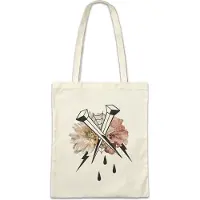 Eric Helmar Müller Urban Backwoods Nails And Flowers II, Stofftasche, Farbe: Beige