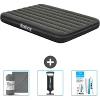 Bestway Luftmatratze - Französisches Bett - 137 x 191 x 25 cm - Grün - Im Lieferumfang enthalten Zubehör
