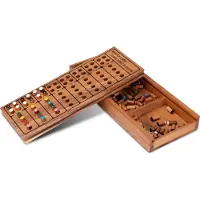 Logoplay Holzspiele Code Finder für 2 Spieler - Spielfeld 21 x 12 cm - 4 Farben mit 8 Lösungsreihen