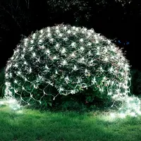 Lapamax 3X2M 200LED Lichternetz Außen Innen Netz Lichtervorhang Weihnachtsdeko 8 Modi Lichterkette für Büsche Garten Balkon Weihnachtsbeleuchtung Weiß