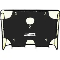 AWTOOLS Fußballtor 213x153x76 cm Stahlrohr pulverbeschichtet