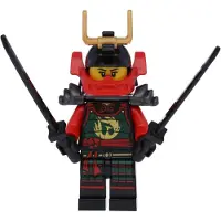 LEGO Original Ninjago blaue Wasser-Ninja Spielzeugfigur mit 2 Katanas