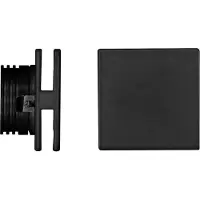 Beneito Faure Port - LED-Einbauleuchte für Stufen - 4 W, warmes Licht 3000 K, 120° - Schwarze quadratische Einbauwandleuchte