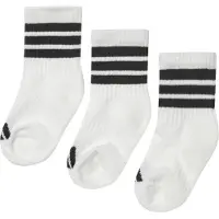 Adidas - Kid's 3-Stripes Concept Crew 3-Pack - Multifunktionssocken Gr 22-24 weiß/grau