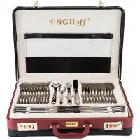 King Hoff Besteck 72 Ele. Glänzend Kh-3504 Koffer