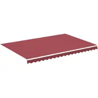 Syfax Ersatzstoff für Markise Burgunderrot 450x300 cm Polyester