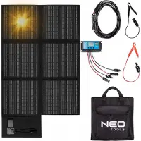 MILLARCO Tragbares Solarpanel Ladegerät 100/120/140/200W, Solarladegerät; für Wiederaufladen USB-Geräte; Tragbare Powerbank, Outdoor wasserfester Camping Survival (120W)