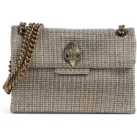 Kurt Geiger für Damen. 3036240609 Mini Kensington beige Canvas-Tasche (OSFA), Lässig, Stoff