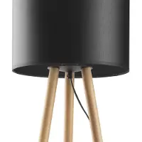TK Lighting Tokyo Night Lamp 1X Buche/Schwarz E27