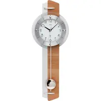 AMS Funk-Pendeluhr, Funkpendelwerk, 25x70x7cm, 5271