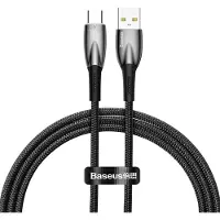 Baseus Glimmer, 1 m, USB A, USB C, USB 2.0, 480 Gbit/s, Schwarz
